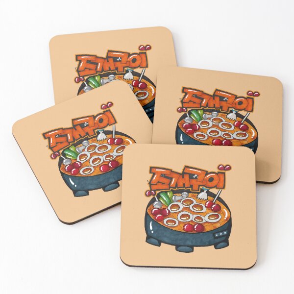 Item preview, Hand-Drawn Grilled Clams with Retro Korean Lettering designed and sold by lazypencil.art.