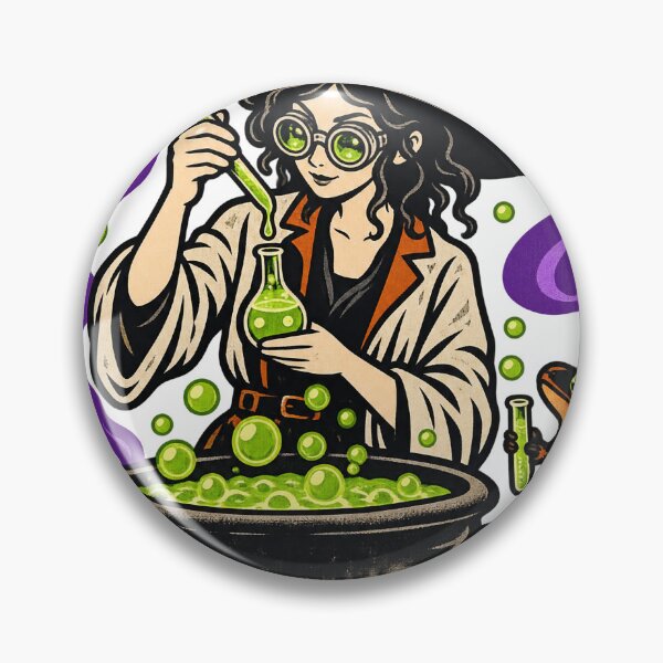 Item preview, Cauldron Scientist Witch Laboratory Halloween Art designed and sold by gallleriaworld.