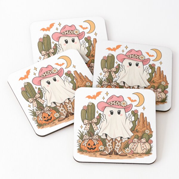 Item preview, Cute Halloween Cowgirl Ghost Western Desert Pumpkin Women designed and sold by TiaraHans.