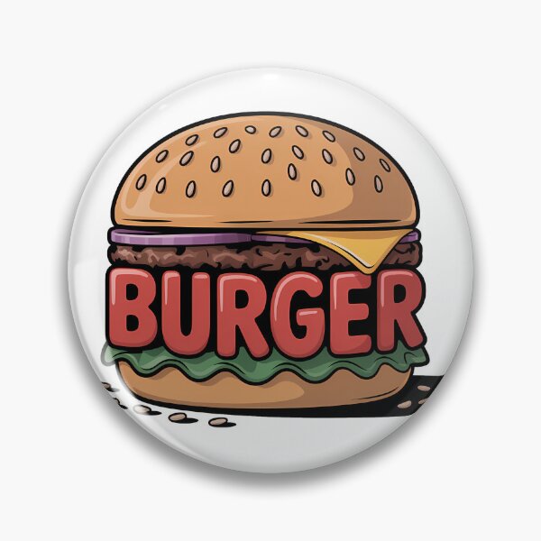 Artikelvorschau, Burger-Schriftzug, Cheeseburger, Feinschmecker, Retro entworfen und verkauft von LoFizzy.