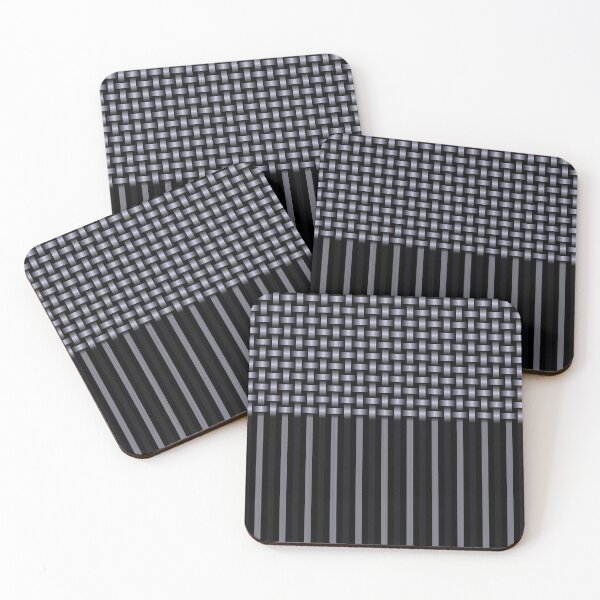 Item preview, Weave Lines Pattern Purple Black designed and sold by ArtbyDebbieC.