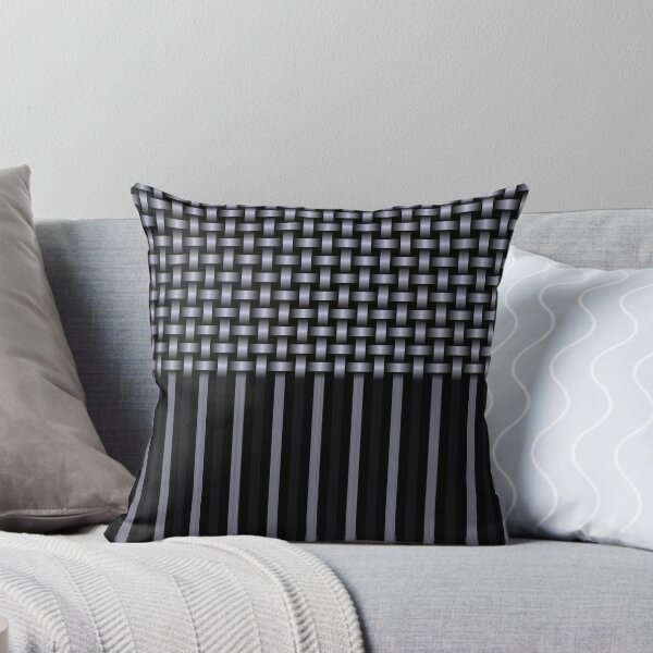 Item preview, Weave Lines Pattern Purple Black designed and sold by ArtbyDebbieC.