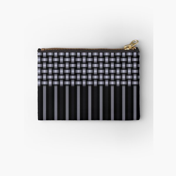 Item preview, Weave Lines Pattern Purple Black designed and sold by ArtbyDebbieC.