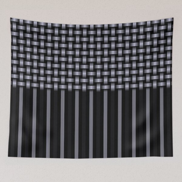 Item preview, Weave Lines Pattern Purple Black designed and sold by ArtbyDebbieC.