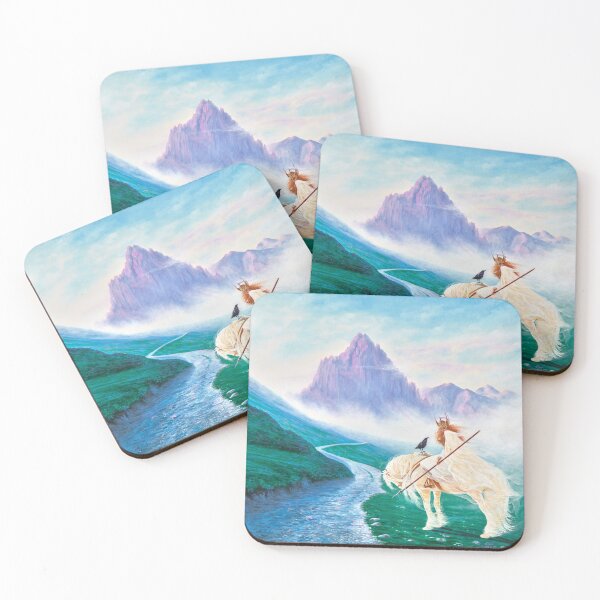 Item preview, Way to Valhalla rider in mountain landscape designed and sold by PMF-ART.