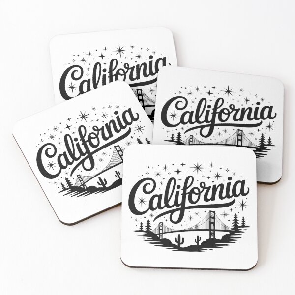Item preview, California Script Golden Gate Bridge Retro Stars designed and sold by LoFizzy.