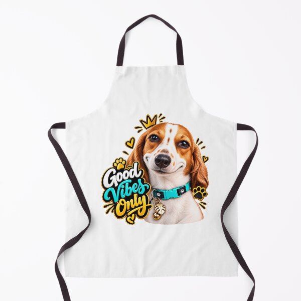 Item preview, Cute Smiling Beagle Puppy – Funny Dog Smirk Teal Collar Graphic designed and sold by FlatInkStudio.