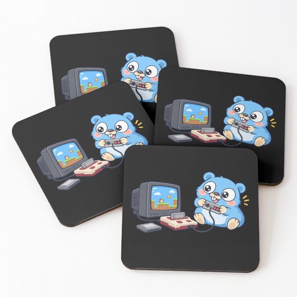 Item preview, Golang gopher mascot Go play games designed and sold by Olena Du.