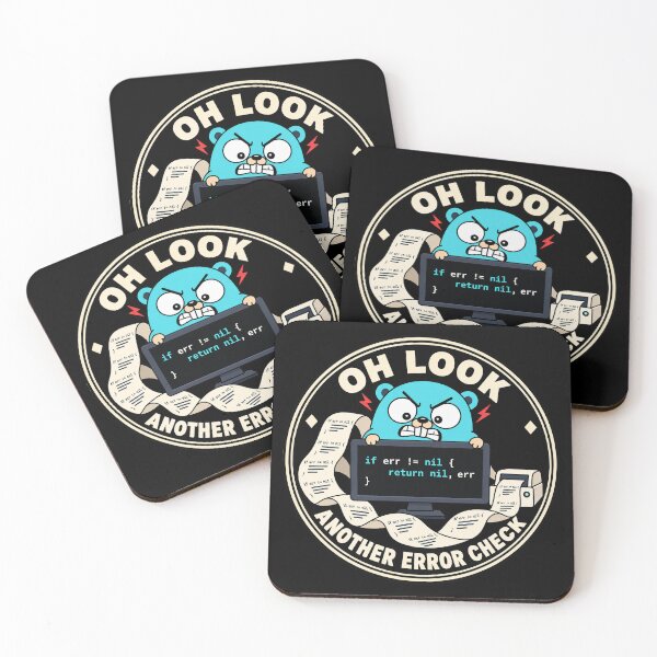 Item preview, Golang gopher mascot Go error designed and sold by Olena Du.