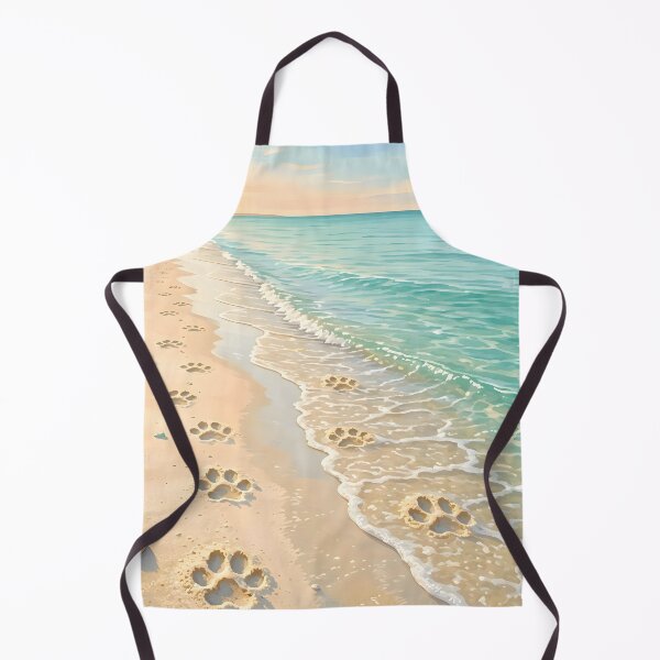 Item preview, Dog Paw Prints on Sandy Beach designed and sold by Sybille-Yates.