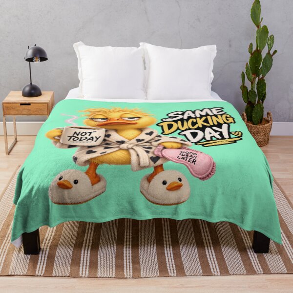 Item preview, Same Ducking Day - Funny Grumpy Duck Morning Humor designed and sold by Ink and Wink.
