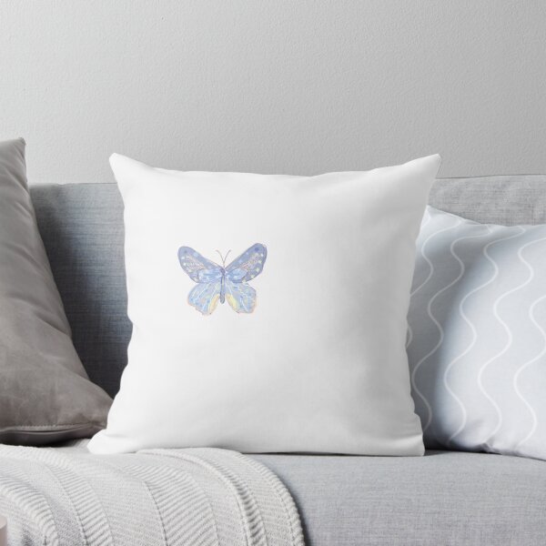 Item preview, Blue butterfly drawn watercolour designed and sold by ellmoswrld.