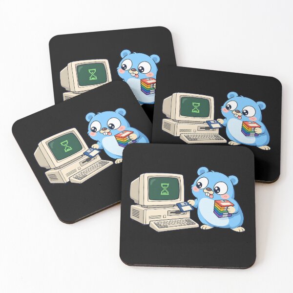 Item preview, Golang gopher mascot Go playing games designed and sold by Olena Du.