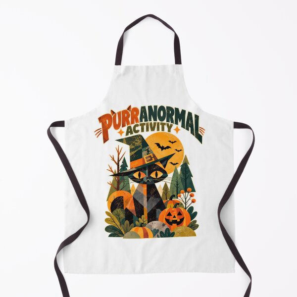 Item preview, Purranormal Activity – Retro Halloween Black Cat designed and sold by Azagthoth.