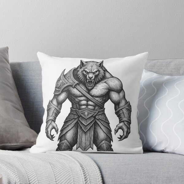 Item preview, Werewolf Ripping Into The Night T-Shirt Vintage Werewolf Warrior Gift Gothic Horror Monster Graphic Tee Full Moon Wolf Art designed and sold by ayde-inston.