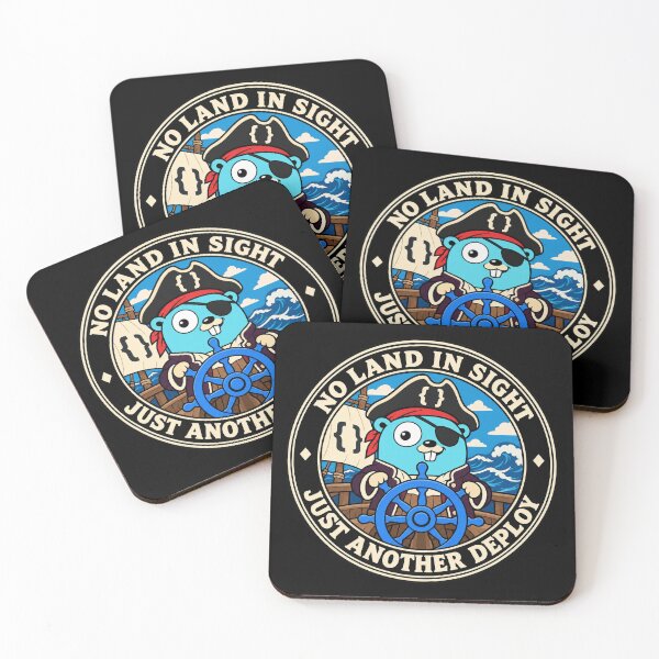 Item preview, Golang gopher mascot Go pirate designed and sold by Olena Du.