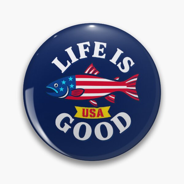 Item preview, Vintage American Flag Patriotic Bass Fish designed and sold by shanleymartine.