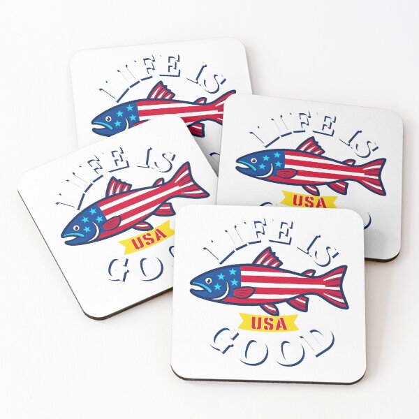 Item preview, Vintage American Flag Patriotic Bass Fish designed and sold by shanleymartine.