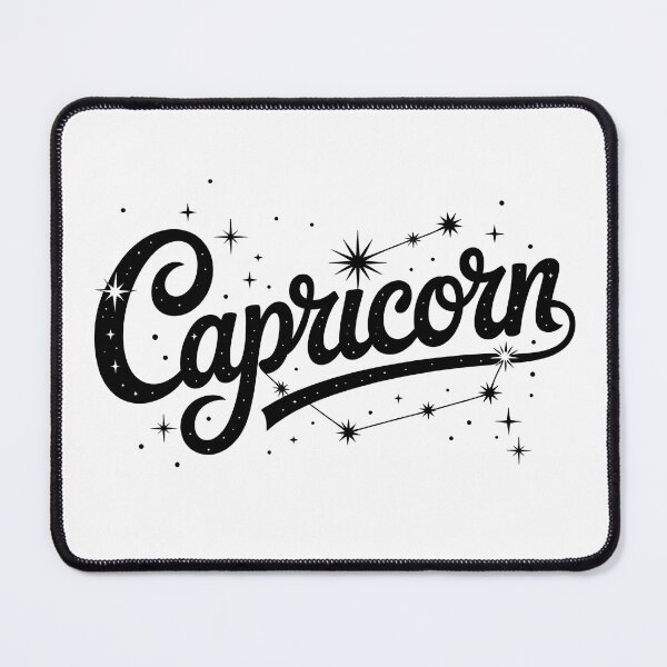 Item preview, Capricorn Zodiac Sign Starry Script Lettering designed and sold by LoFizzy.