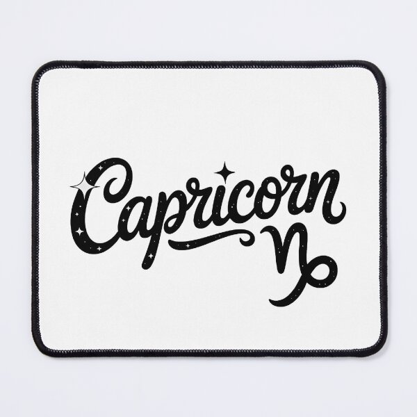 Item preview, Capricorn Zodiac Sign Starry Script Lettering designed and sold by LoFizzy.