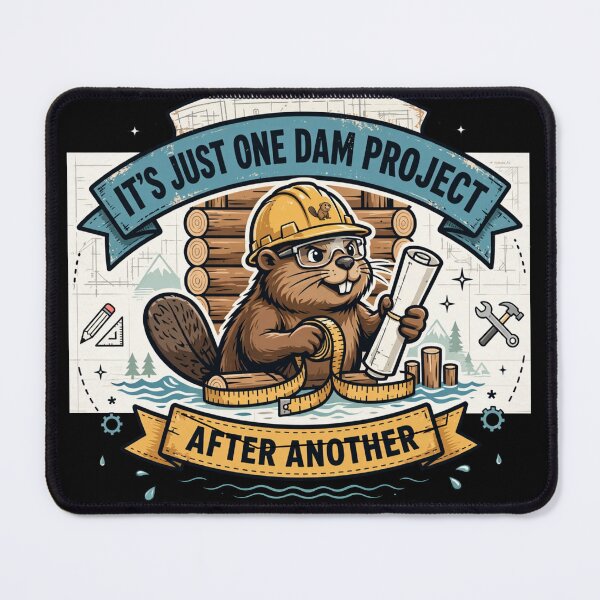 Item preview, It's Just One Dam Project After Another – Funny Beaver designed and sold by Printed Mistakes.