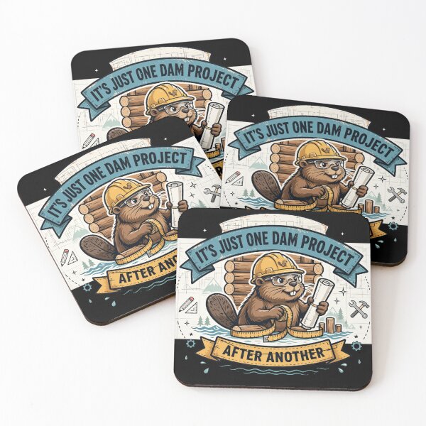 Item preview, It's Just One Dam Project After Another – Funny Beaver designed and sold by Printed Mistakes.