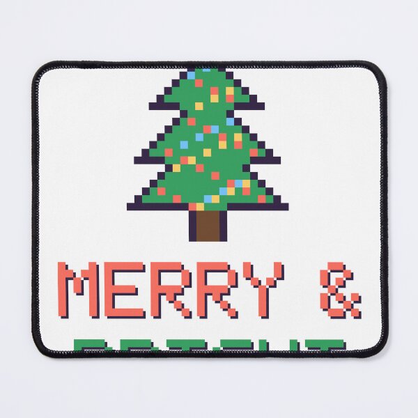 Item preview, Merry and Bright Pixel Christmas Tree designed and sold by Pixel Pantry.