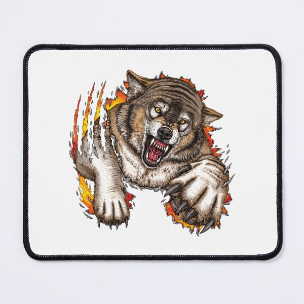 Item preview, Wolf Ripping Shirt designed and sold by ayde-inston.