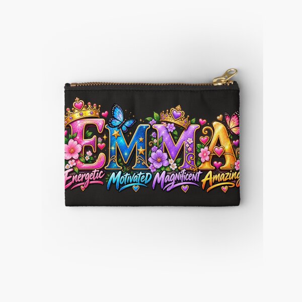Item preview, Emma Name Positive Traits Colorful Typography designed and sold by MilikDesignsPro.