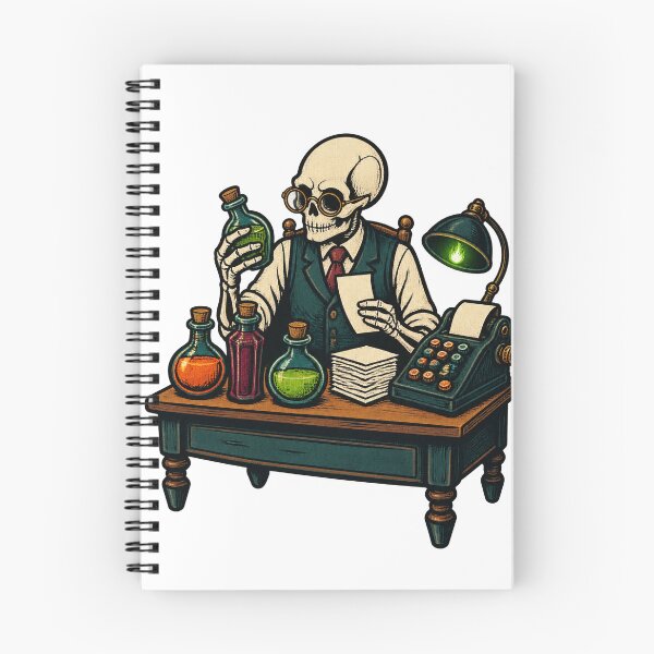 Item preview, Potion Audit Skeleton Accountant Halloween designed and sold by gallleriaworld.