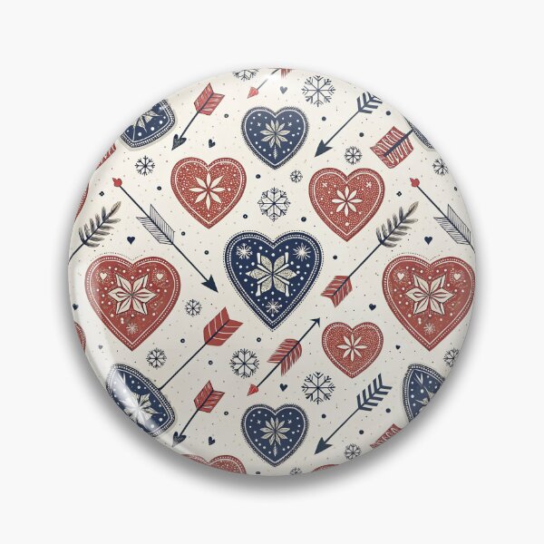 Item preview, Nordic Heart & Arrow Emblems | Scandinavian Valentine Design designed and sold by Shuga-Design.