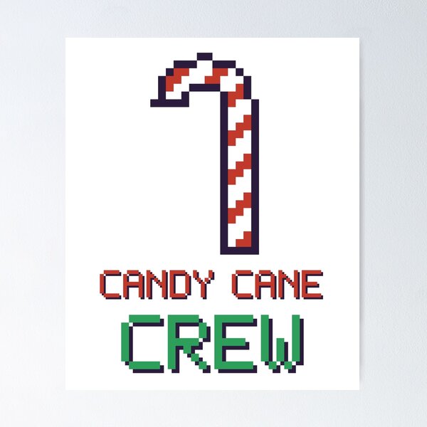 Item preview, Candy Cane Crew Pixel Christmas designed and sold by Pixel Pantry.