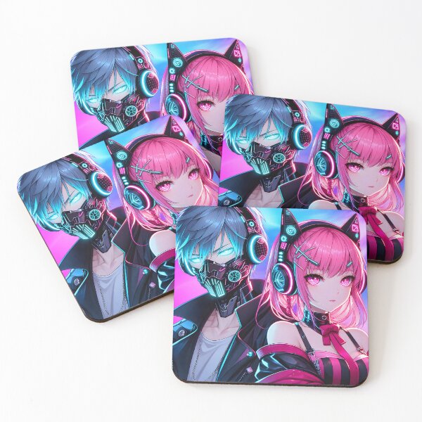 Item preview, Cyberpunk Anime Couple designed and sold by zakvisuals.