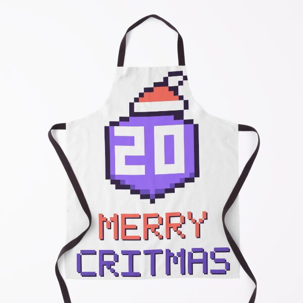 Item preview, Merry Critmas D20 Santa Hat designed and sold by Pixel Pantry.