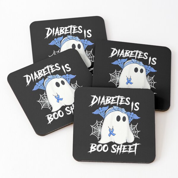 Item preview, Diabetes is Boo Sheet Halloween Ghost Diabetes Awareness designed and sold by Phil Ben.