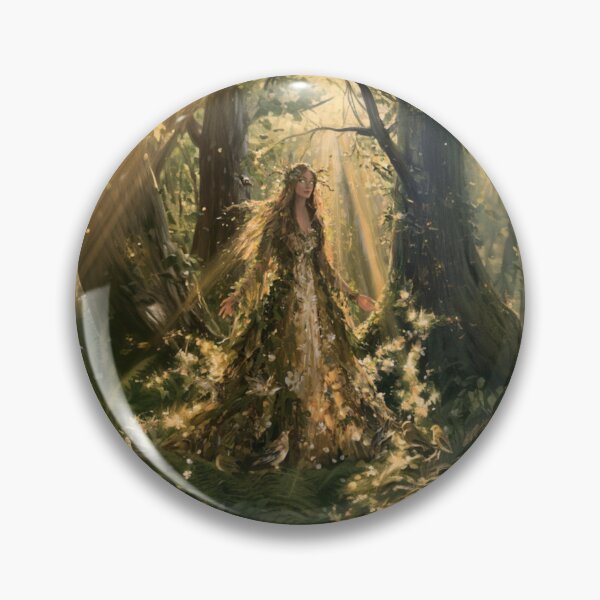 Item preview, A beautiful Dryad emerging gracefully from the trunk of an ancient oak tree within an enchanted forest bursting with life, Fantasy & Mythological Creatures designed and sold by CDC40.