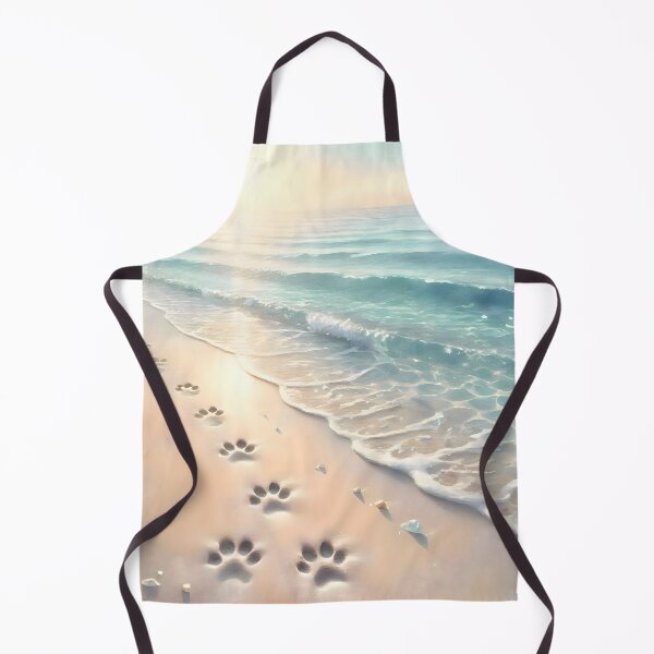 Item preview, Dog Paw Prints on Sandy Beach designed and sold by Sybille-Yates.
