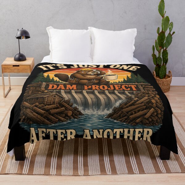 Item preview, It's Just One Dam Project After Another – Funny Beaver designed and sold by Printed Mistakes.