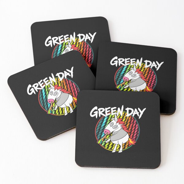 Item preview, GreenDay Unicorn Vomit Psychedelic Rock Band  designed and sold by WatercolorWhis.