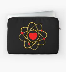 Atoms heart love positive energy Laptop Sleeve