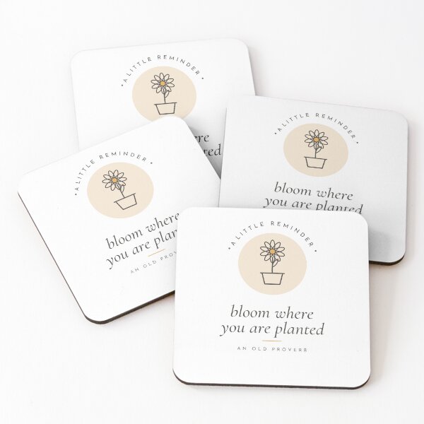 Item preview, Bloom Where You Are Planted Minimal Daisy designed and sold by CataRedBubble.