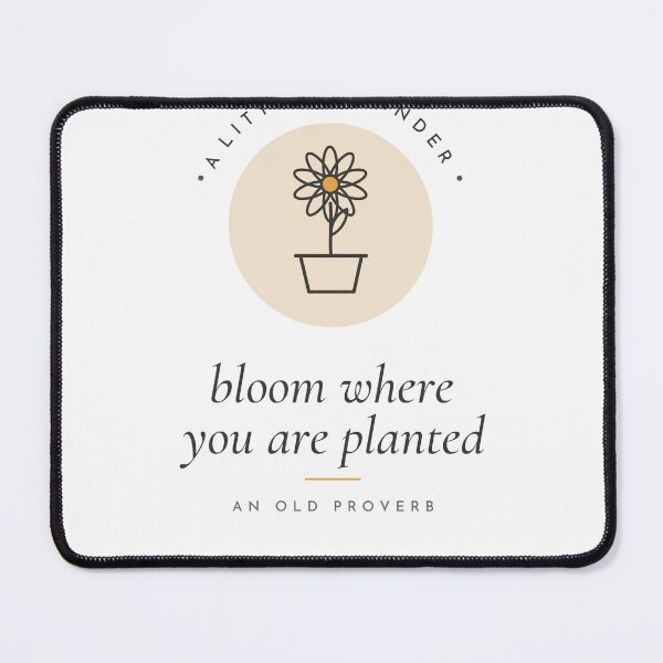 Item preview, Bloom Where You Are Planted Minimal Daisy designed and sold by CataRedBubble.
