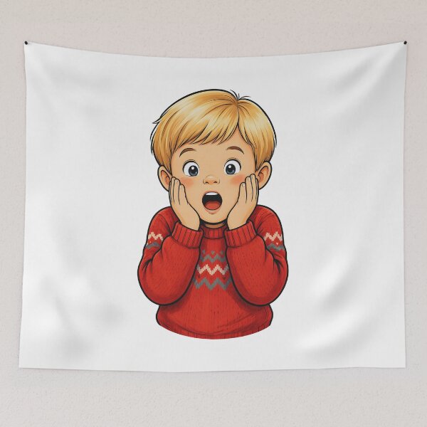 Item preview, Little Trapper's Shocked Face designed and sold by Dhenin Studio.
