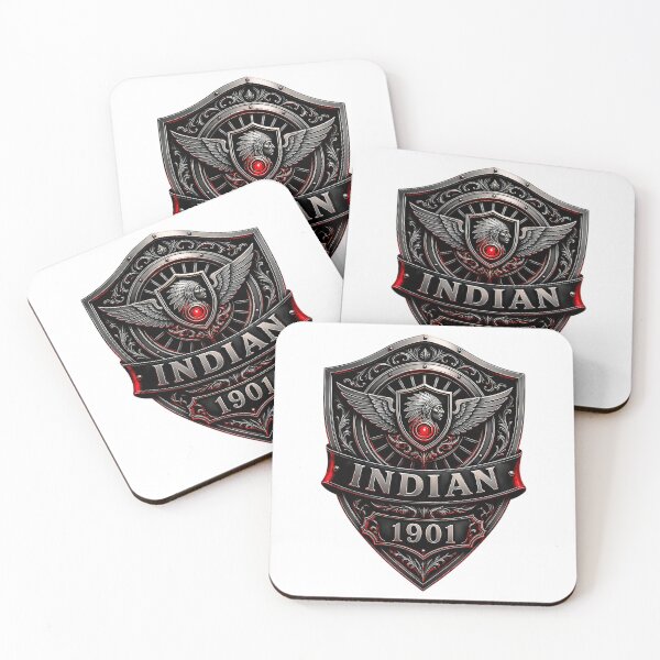 Item preview, Indian Motorcycle 1901 Vintage Winged Biker Emblem Artwork designed and sold by dumas-ka.