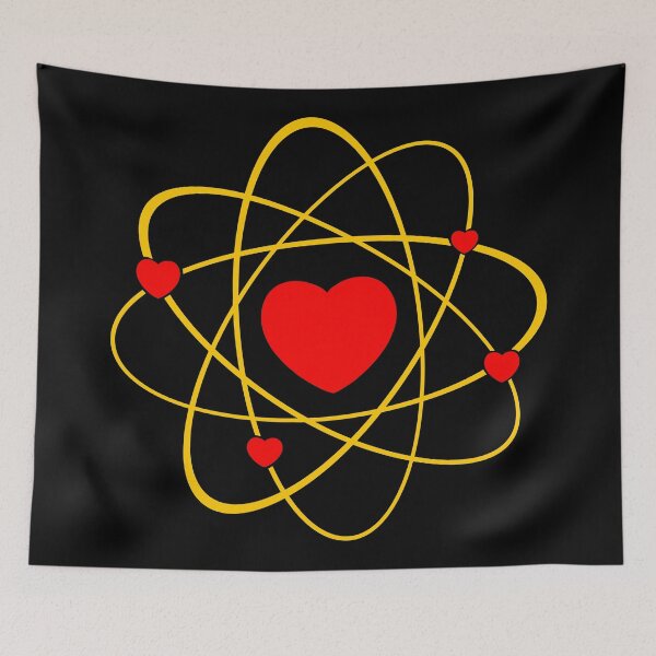 Item preview, Atoms heart love positive energy designed and sold by Helen-Storm.