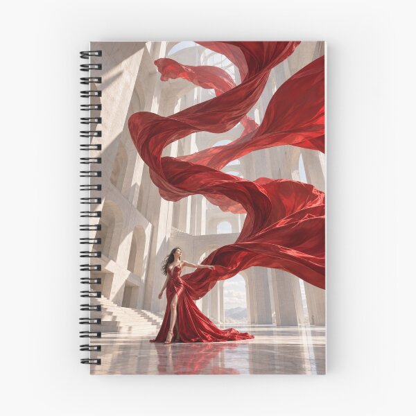 Item preview, Scarlet Gravity - Surreal Red Silk Fine Art designed and sold by SEIMEI2025.