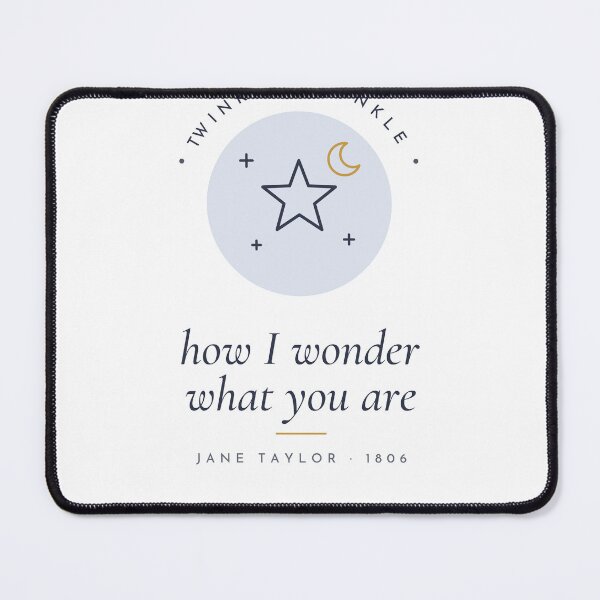 Item preview, How I Wonder What You Are Minimal Star designed and sold by CataRedBubble.