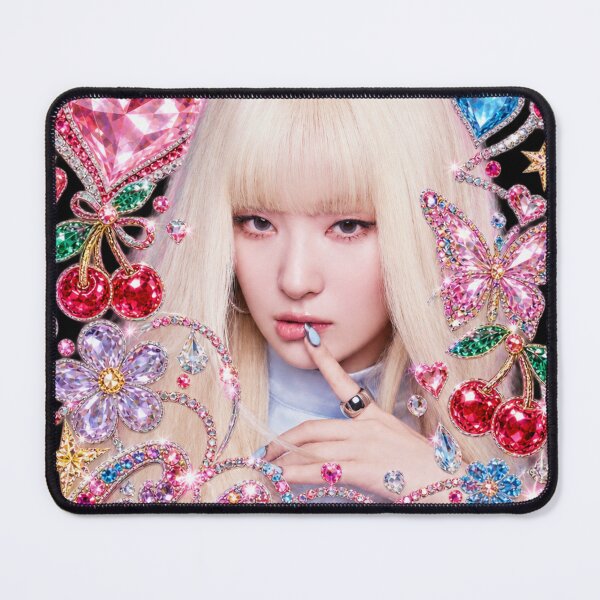 Item preview, Red Velvet Seulgi Cheetah Crystal Heart Art designed and sold by Valereekmerch.