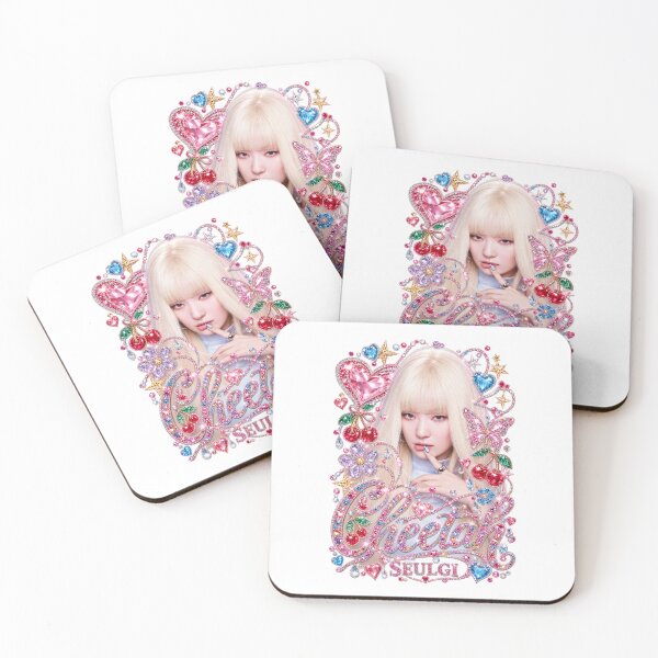 Item preview, Red Velvet Seulgi Cheetah Crystal Heart Art designed and sold by Valereekmerch.