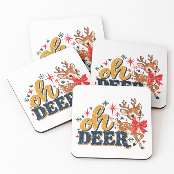 Item preview, Oh Deer Cute Vintage Retro Christmas Reindeer designed and sold by DYALEEZ-XCR.